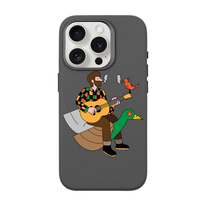 BIRDS OF A FEATHER-iPhone 15 Pro Leather Premium Kılıf MagSafe Özellikli