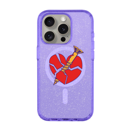 BROKEN HEART-iPhone 15 Pro Shiny Kılıf MagSafe Özellikli