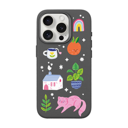 FRESH SPRING-iPhone 15 Pro Leather Premium Kılıf MagSafe Özellikli