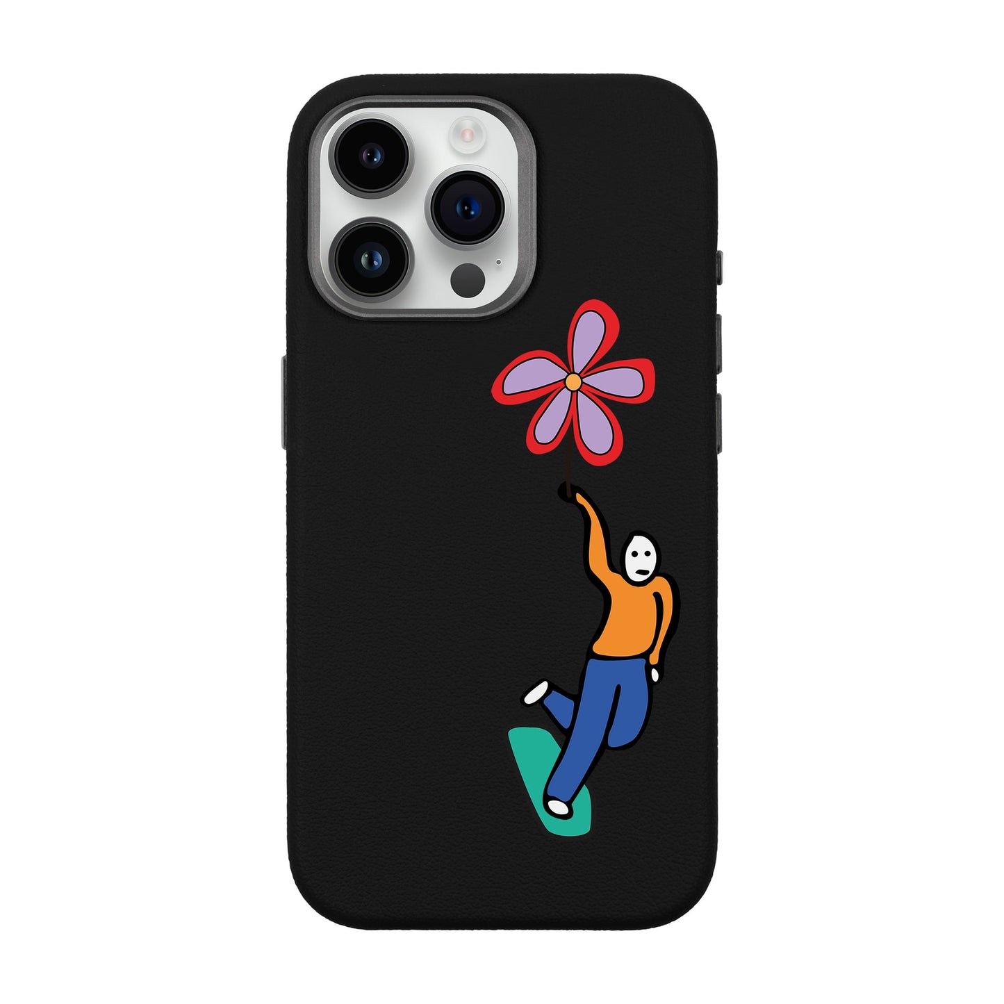 SKATEBOARDER-iPhone 14 Pro Max Leather Premium Kılıf MagSafe Özellikli