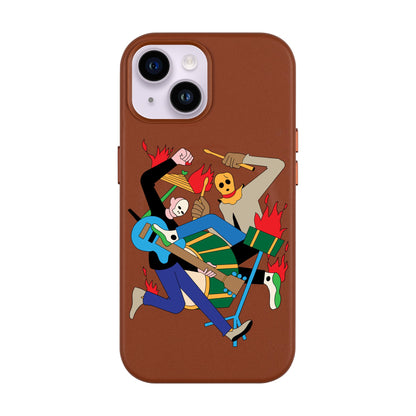 MONSTER MASH-Leather Kılıf MagSafe Özellikli - iPhone 13