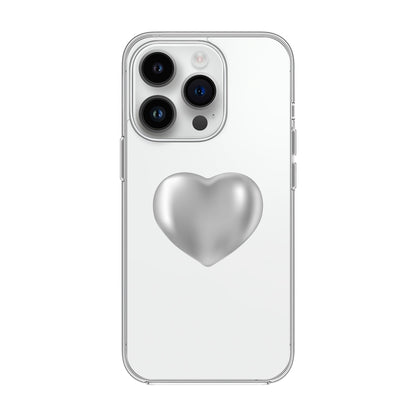 SILVER HEART-iPhone 14 Pro Solid Kılıf