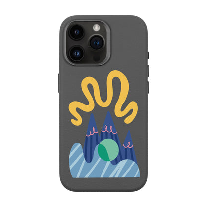 MOUNTAIN-iPhone 14 Pro Max Leather Premium Kılıf MagSafe Özellikli