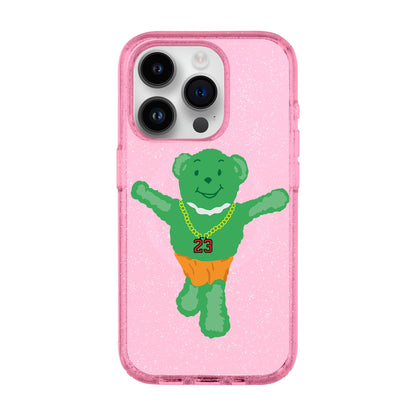 GREEN BEAR-iPhone 14 Pro Shiny Kılıf MagSafe Özellikli