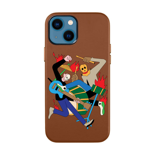 MONSTER MASH-iPhone 14 Leather Kılıf