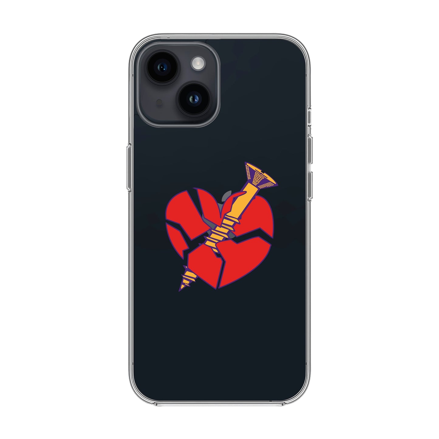 BROKEN HEART-iPhone 14 Solid Kılıf