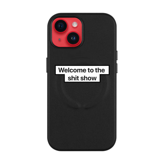 WELCOME-iPhone 14 Leather Kılıf MagSafe Özellikli