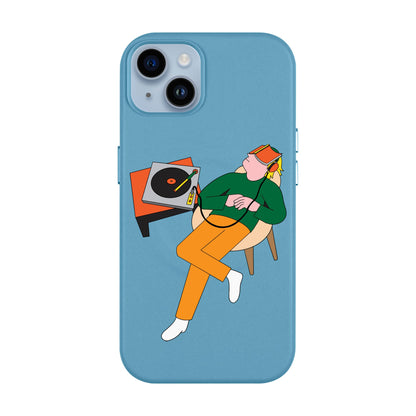 LAZY SUNDAY AFTERNOON-iPhone 14 Plus Leather Kılıf MagSafe Özellikli