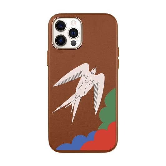 L’OISEAU LIBRE-iPhone 12 Mini Leather Kılıf