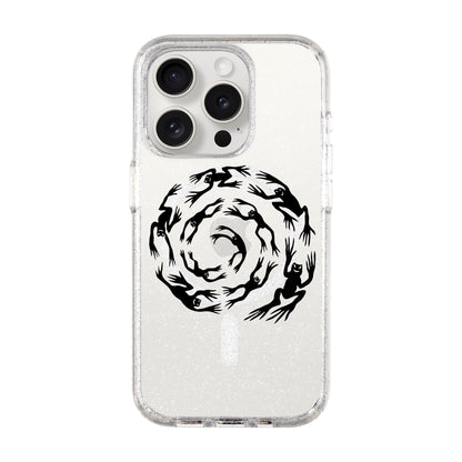 SWIRLING FROGS-Shiny Kılıf MagSafe Özellikli - iPhone 15 Pro