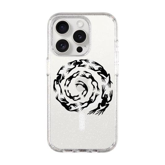 SWIRLING FROGS-Shiny Kılıf MagSafe Özellikli - iPhone 15 Pro