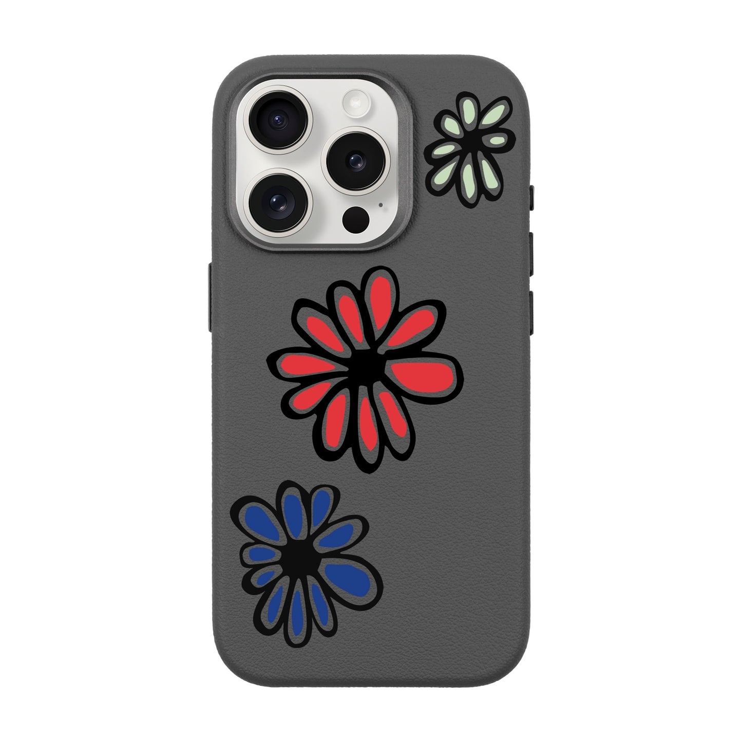 FLORIST-iPhone 15 Pro Leather Premium Kılıf MagSafe Özellikli