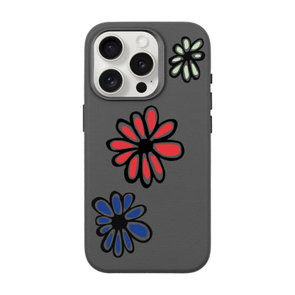 FLORIST-iPhone 15 Pro Leather Premium Kılıf MagSafe Özellikli