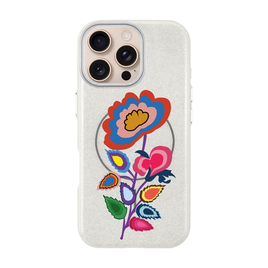 KNITTED FLOWER-iPhone 16 Pro Max Radiant Kılıf MagSafe Özellikli