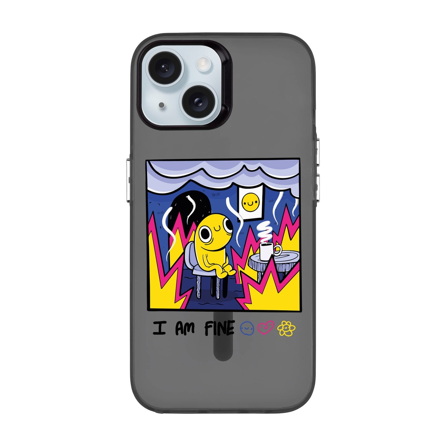 I AM FINE-iPhone 15 Hold Kılıf MagSafe Özellikli