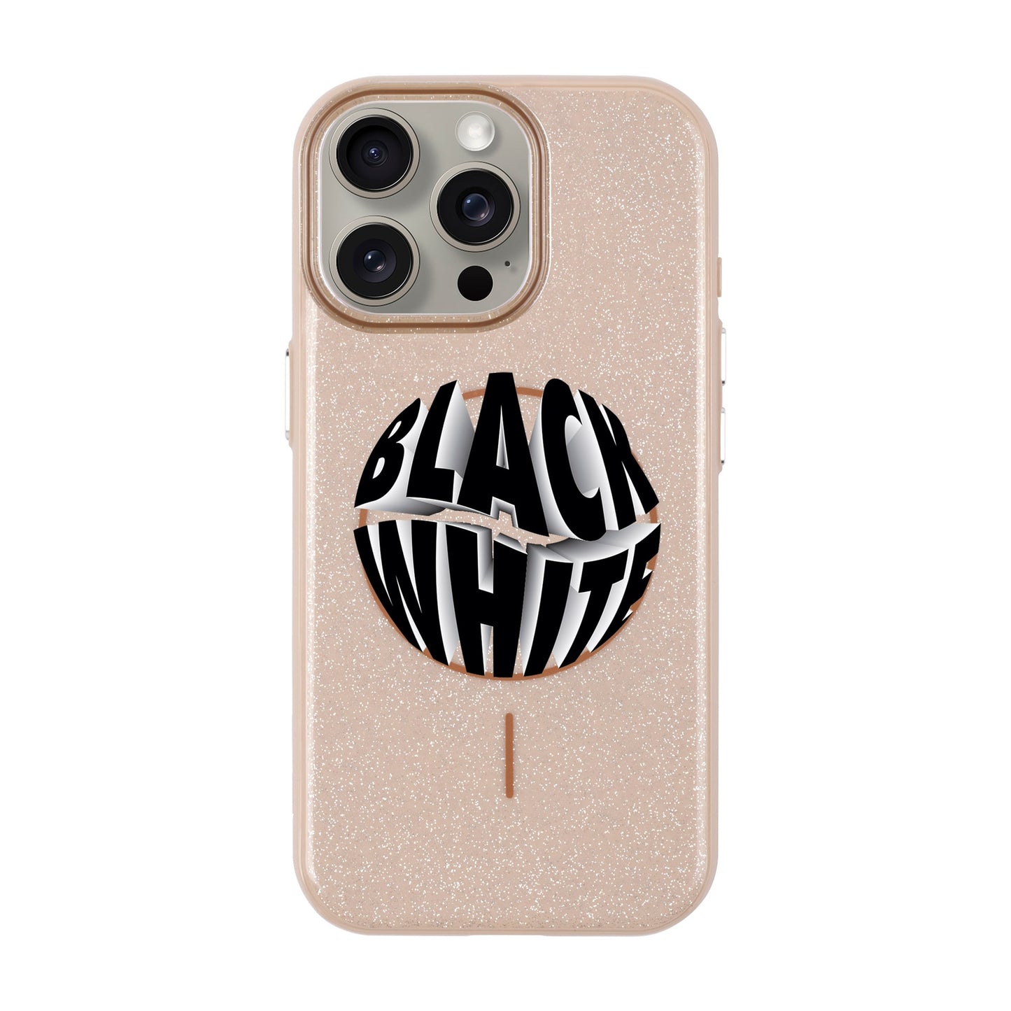 BLACK WHITE-iPhone 15 Pro Max Radiant Kılıf MagSafe Özellikli
