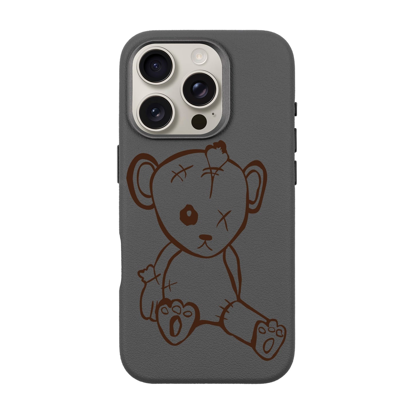 BABY BEAR-iPhone 16 Pro Leather Premium Kılıf MagSafe Özellikli