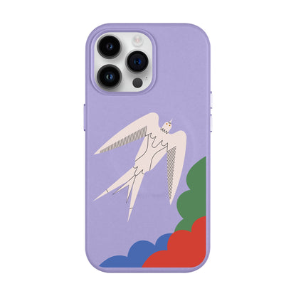 L’OISEAU LIBRE-iPhone 14 Pro Max Leather Kılıf MagSafe Özellikli