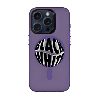 BLACK WHITE-iPhone 13 Pro Hold Kılıf MagSafe Özellikli