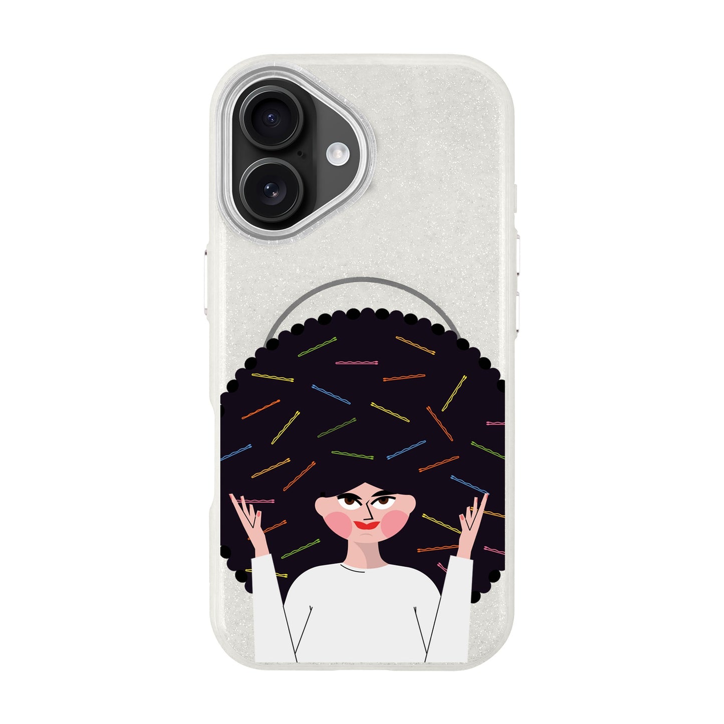 TANGLES OF HAPPINESS-iPhone 16 Radiant Kılıf MagSafe Özellikli