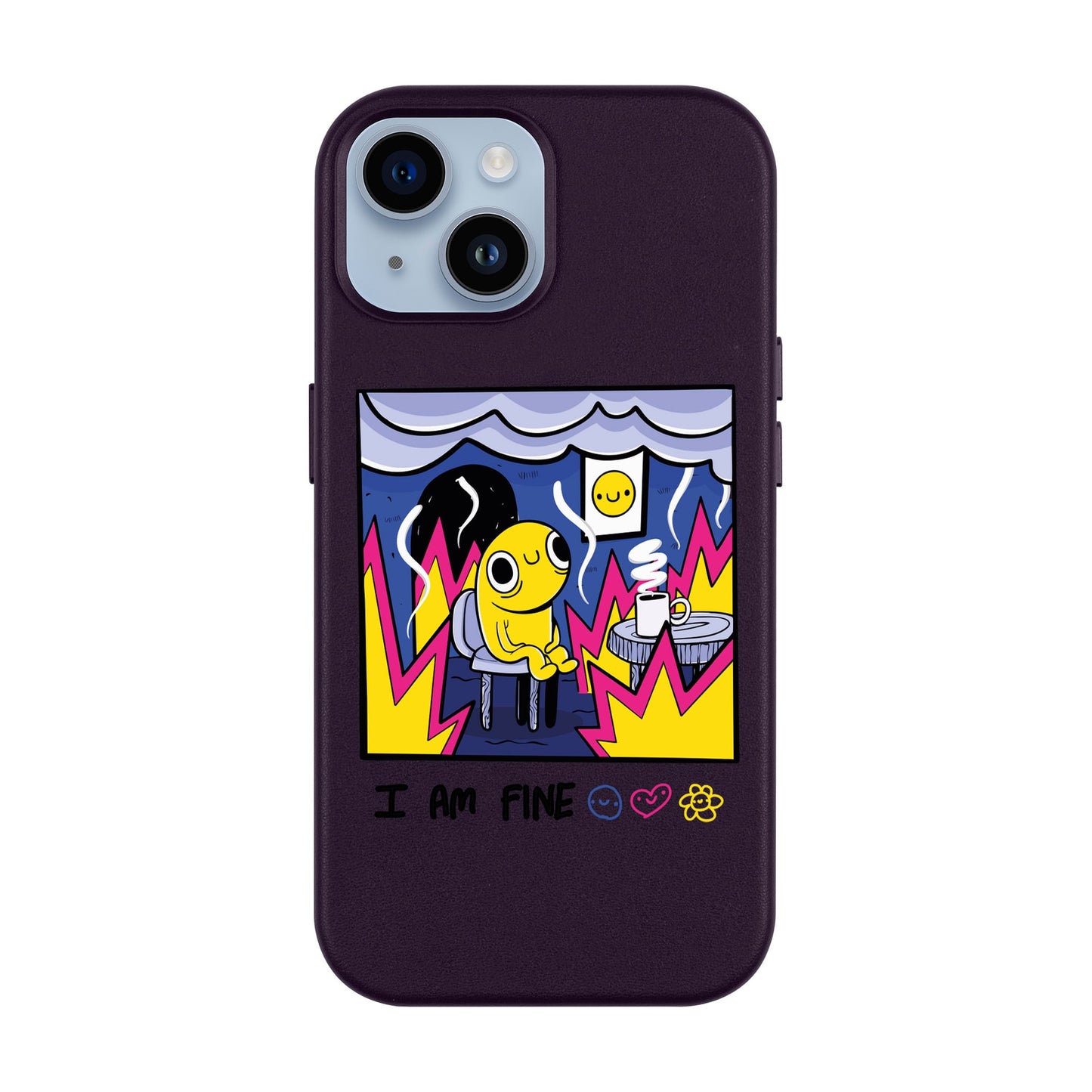 I AM FINE-Leather Kılıf MagSafe Özellikli - iPhone 14