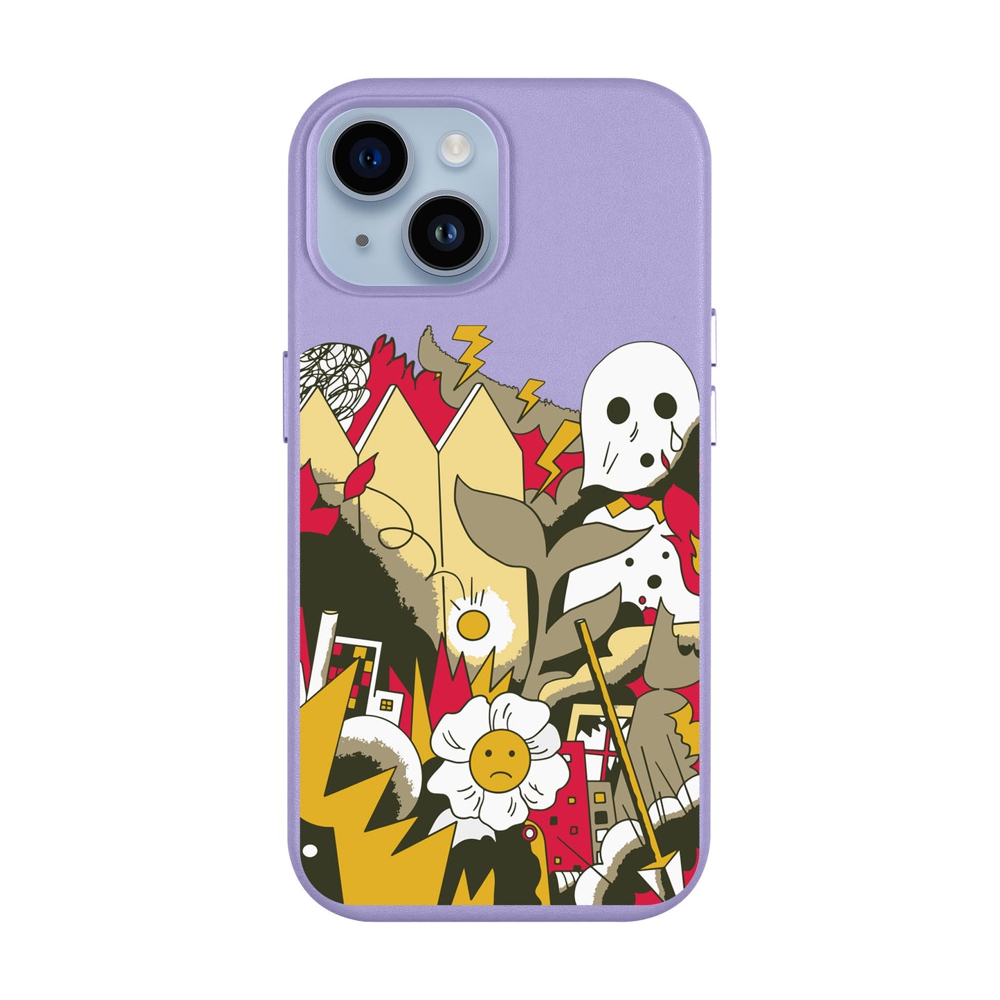 EVERYTHING IS BURNING-Leather Kılıf MagSafe Özellikli - iPhone 13