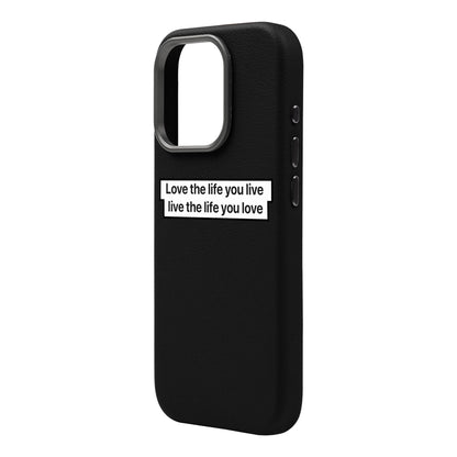 LOVE THE LIFE-iPhone 16 Pro Leather Premium Kılıf MagSafe Özellikli