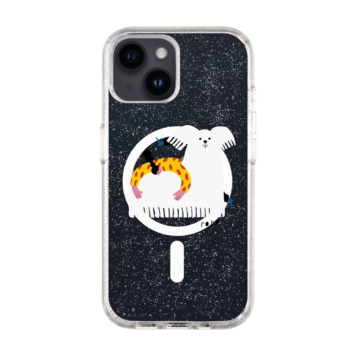 FANCY DOG-iPhone 14 Shiny Kılıf MagSafe Özellikli