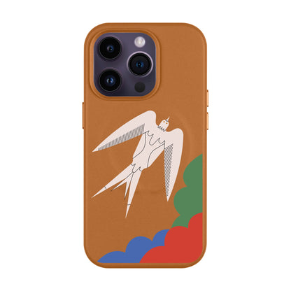 L’OISEAU LIBRE-Leather Kılıf MagSafe Özellikli - iPhone 14 Pro