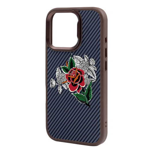 DRY ROSE-iPhone 16 Pro Max Plaid Kılıf MagSafe Özellikli