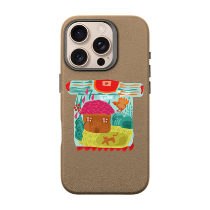 SİHİRLİ KAZAK-iPhone 16 Pro Leather Premium Kılıf MagSafe Özellikli
