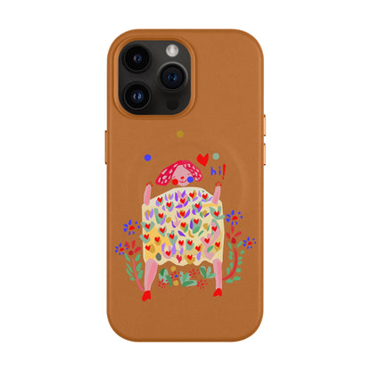 ÜÇ TOP-iPhone 14 Pro Max Leather Kılıf MagSafe Özellikli