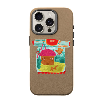 SİHİRLİ KAZAK-iPhone 16 Pro Leather Premium Kılıf MagSafe Özellikli