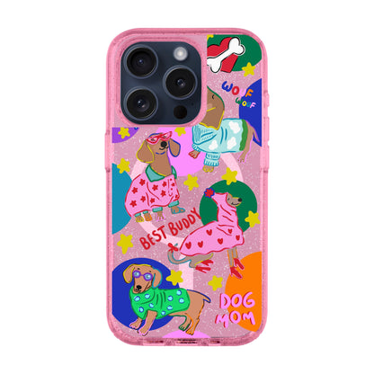 DOG MOM-iPhone 15 Pro Shiny Kılıf MagSafe Özellikli