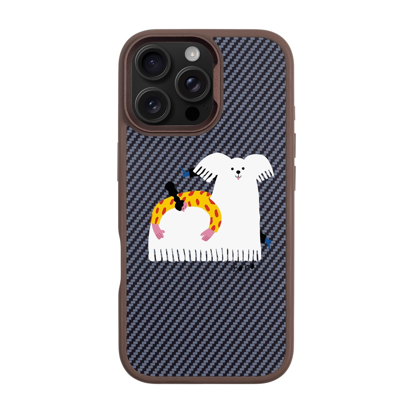 FANCY DOG-iPhone 16 Pro Max Plaid Kılıf MagSafe Özellikli