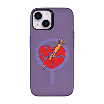 BROKEN HEART-iPhone 14 Hold Kılıf MagSafe Özellikli