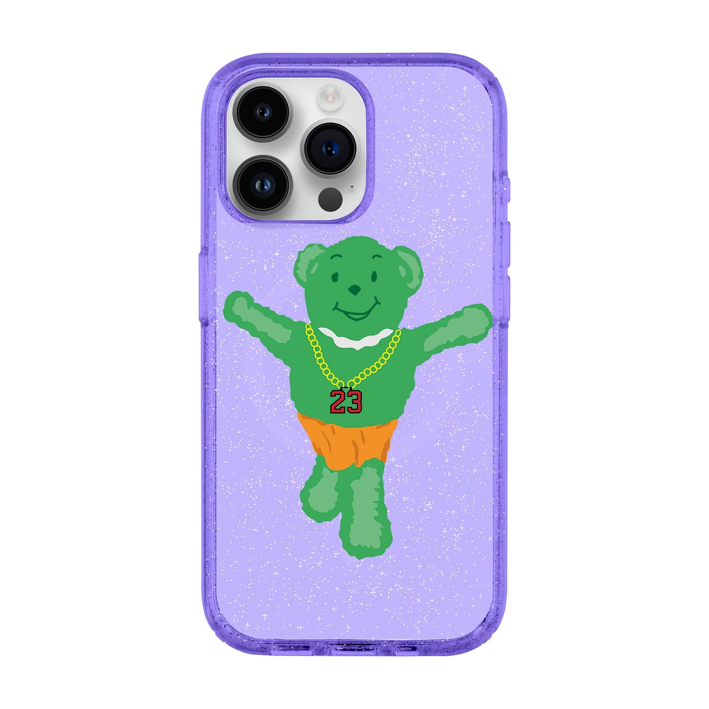 GREEN BEAR-iPhone 14 Pro Max Shiny Kılıf MagSafe Özellikli