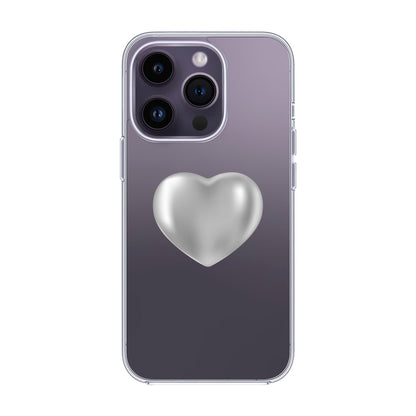SILVER HEART-iPhone 14 Pro Solid Kılıf