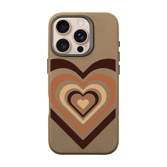 HEART-iPhone 16 Pro Leather Premium Kılıf MagSafe Özellikli