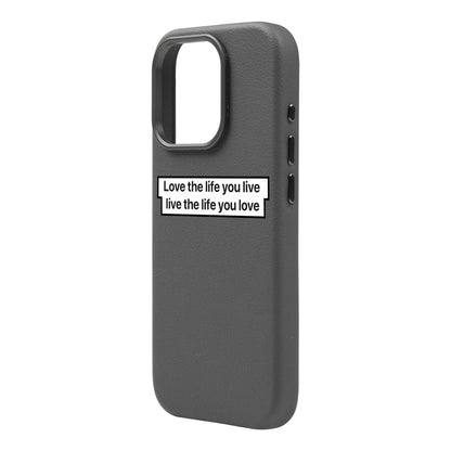 LOVE THE LIFE-iPhone 16 Pro Max Leather Premium Kılıf MagSafe Özellikli