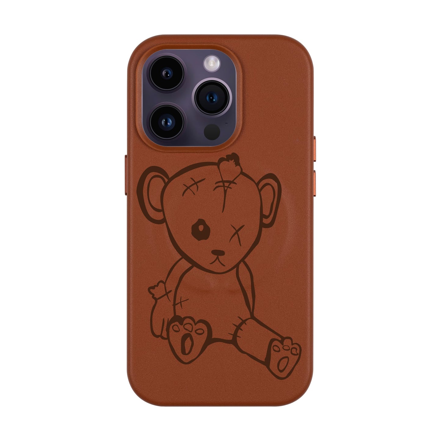 BABY BEAR-Leather Kılıf MagSafe Özellikli - iPhone 14 Pro