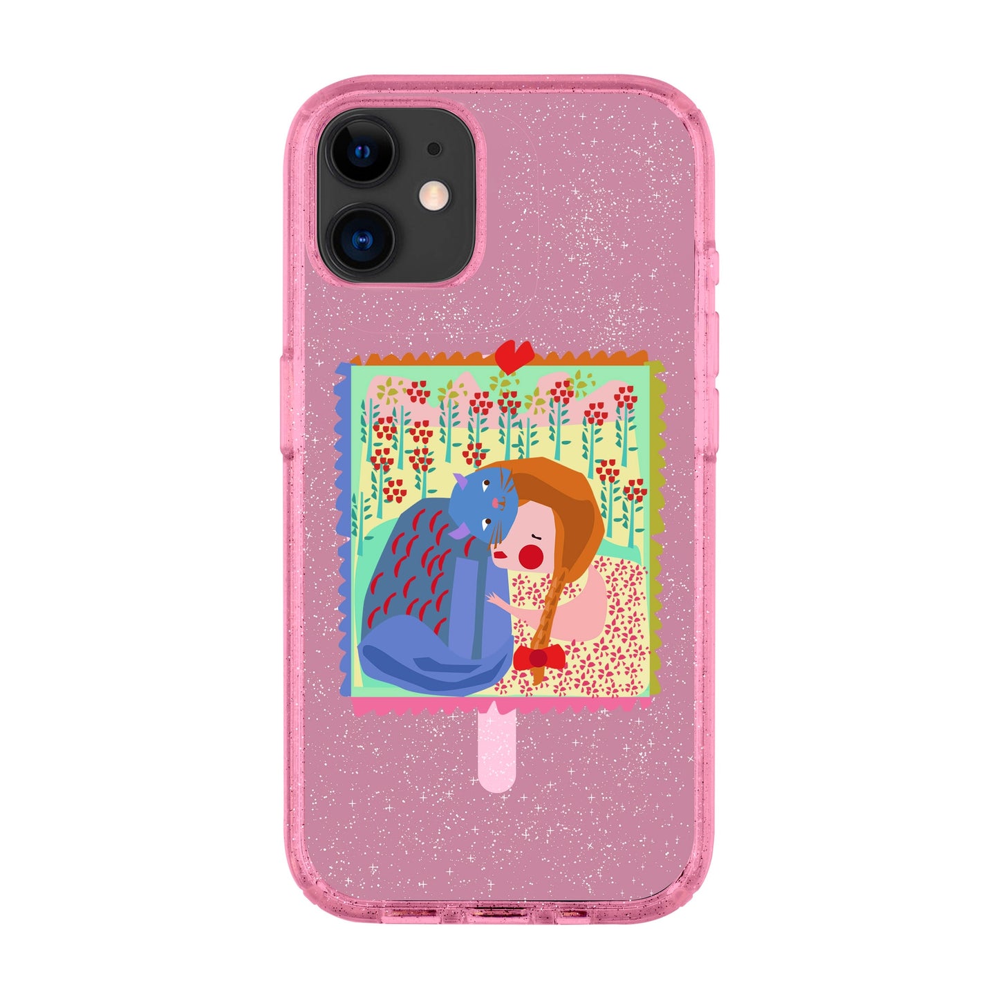 KEDİ POSTA PULU-Shiny Kılıf MagSafe Özellikli - iPhone 11