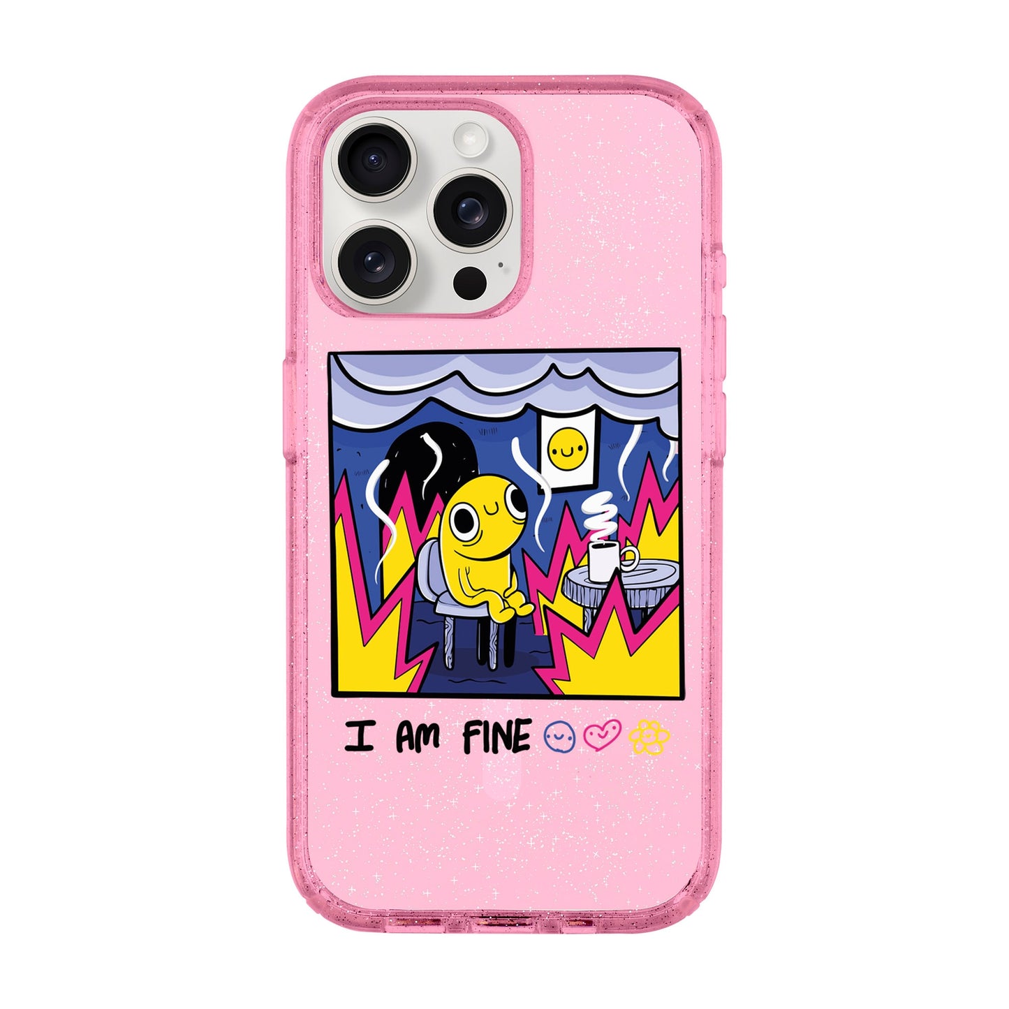 I AM FINE-iPhone 15 Pro Max Shiny Kılıf MagSafe Özellikli