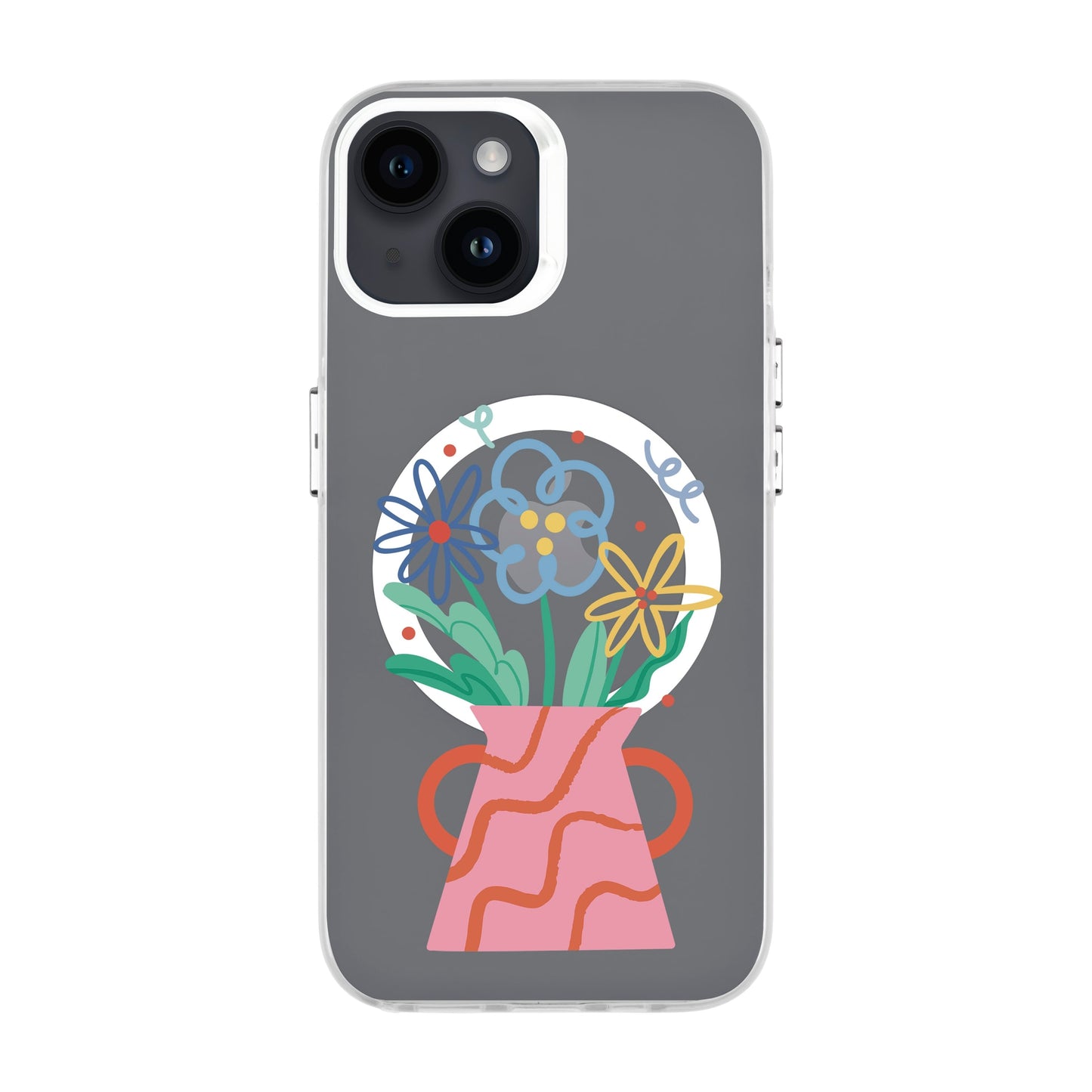 PINK VASE-iPhone 14 Hold Kılıf MagSafe Özellikli