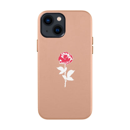 NATUREL ROSE-iPhone 14 Leather Kılıf