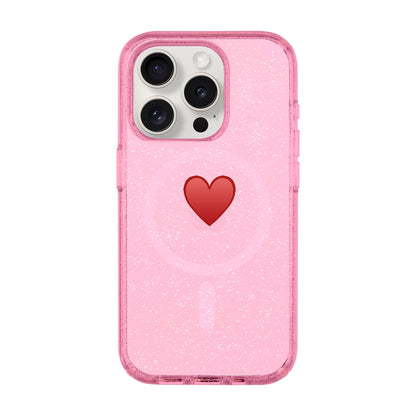 SPREAD HEART-iPhone 15 Pro Shiny Kılıf MagSafe Özellikli