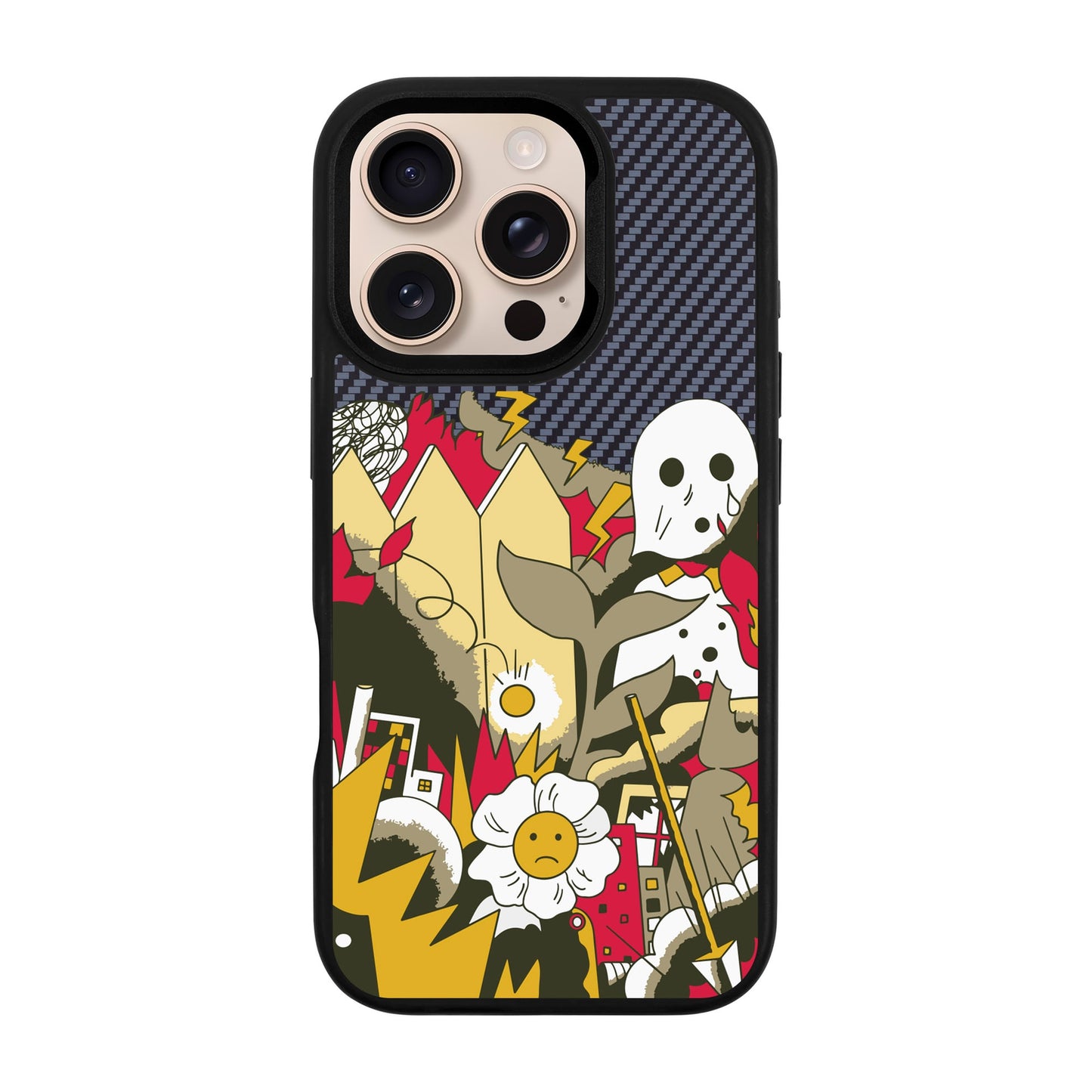 EVERYTHING IS BURNING-Plaid Kılıf MagSafe Özellikli - iPhone 16 Pro