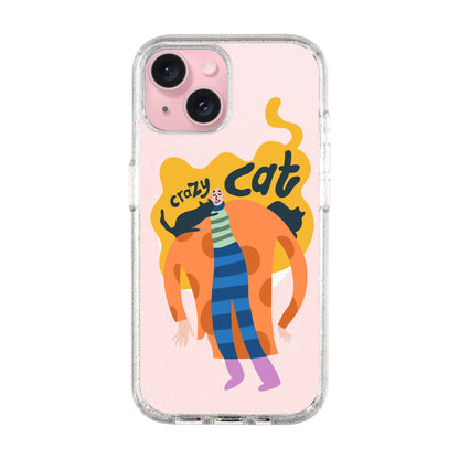 CRAZY CAT-iPhone 15 Shiny Kılıf MagSafe Özellikli