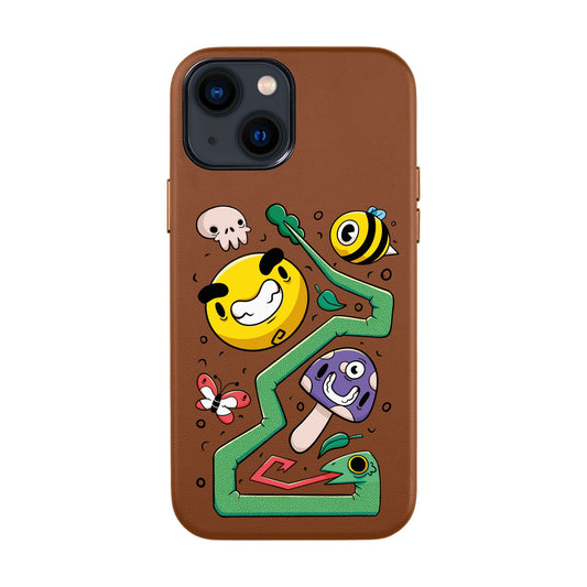 NADUR-iPhone 14 Leather Kılıf