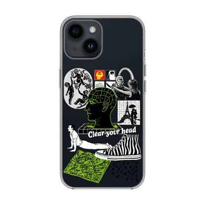 CLEAR YOUR HEAD-iPhone 14 Solid Kılıf